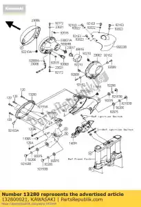 kawasaki 132800021 holder,head lamp vn2000-a1h - Bottom side