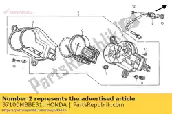 meter assy kam van Honda, met onderdeel nummer 37100MBBE31, bestel je hier online: