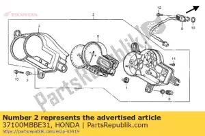 Honda 37100MBBE31 meter assy kam - Onderkant