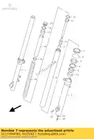 5117304F00, Suzuki, joint, poussière suzuki xf 650 1997 1998 1999 2000 2001, Nouveau