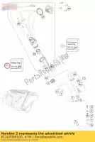 81207090100, KTM, filterset ktm exc sx xc f ckd brazil europe usa 250 350 450, Nieuw