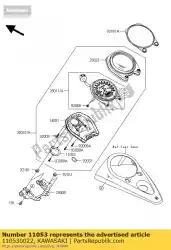 Here you can order the bracket,meter vn1600-a1 from Kawasaki, with part number 110530022: