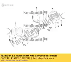 Qui puoi ordinare vite da Piaggio Group , con numero parte 008246: