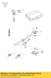triumph T1292015 capteur, pression d'air - La partie au fond