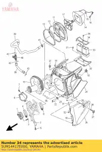 yamaha 5UM14417E000 pokrywa 1 - Dół