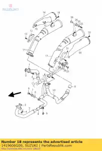 suzuki 1419606G00 protecteur, muf c - La partie au fond