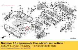 Qui puoi ordinare piatto, fr. Centro del letto da Honda , con numero parte 81509HL3A00: