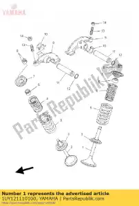 yamaha 1UY121110100 valve, intake - Bottom side