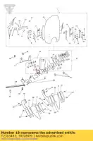 T2303483, Triumph, mtg soporte superior rt triumph thunderbird 1700 2010 2011 2012 2013 2014, Nuevo