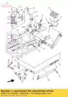 4NK272110000, Yamaha, pedal, freno yamaha xvz xvztf 1300 1996 1997 1998 1999 2000 2001, Nuevo