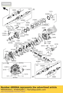 kawasaki 490060063 boot kvf750d8f - Lado inferior