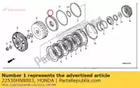 22530HN8003, Honda, pistón comp., embrague honda  nsa trx 420 500 520 650 680 700 2003 2004 2005 2006 2007 2008 2009 2010 2011 2012 2013 2017 2018 2019 2020, Nuevo