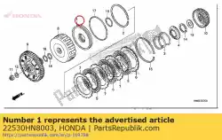 Here you can order the piston comp., clutch from Honda, with part number 22530HN8003: