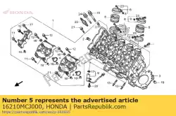 Tutaj możesz zamówić izolator, korpus przepustnicy od Honda , z numerem części 16210MCJ000: