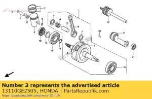 honda 13110GE2505 piston a - Bottom side