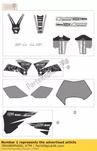 ktm 78008099000 decal set factory racing 07 - Bottom side