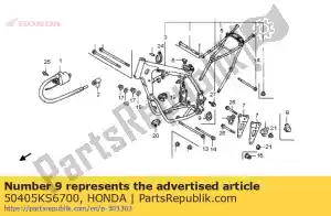 Honda 50405KS6700 gumowy, korek zbiornika - Dół