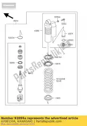 o ring, 4mm van Kawasaki, met onderdeel nummer 670B1504, bestel je hier online: