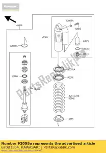 kawasaki 670B1504 o ring, 4mm - Lado inferior