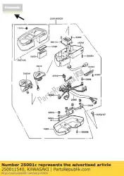 Ici, vous pouvez commander le mètre-assy, ?? Mph auprès de Kawasaki , avec le numéro de pièce 250011540: