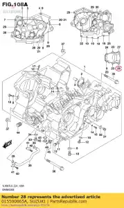 suzuki 015500865A tornillo - Lado inferior