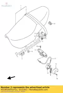 Suzuki 4518026E01P21 bande, siège - La partie au fond