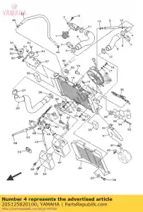 yamaha 20S125820100 junta, mangueira 2 - Lado inferior