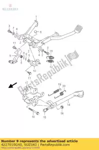 suzuki 4227010G40 support comp, ce - La partie au fond