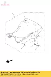 Here you can order the seat cover comp. From Yamaha, with part number 5NDF470F5000: