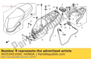 honda 50352KE1000 rubber, stopper - Bottom side