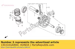 honda 13031KGAB00 juego de anillos, pistón (0.50) - Lado inferior