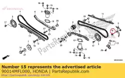 Qui puoi ordinare bullone, presa speciale, 6x7 da Honda , con numero parte 90014MFL000: