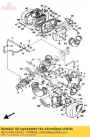 42X144010100, Yamaha, Scatola del filtro dell'aria yamaha xv virago xvse 1000 1100 750, Nuovo