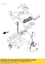 Here you can order the spacer,fuel tan from Suzuki, with part number 4454438F00: