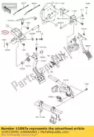 110572099, Kawasaki, 01 suporte, pedal de freio kawasaki  1000 2020, Novo