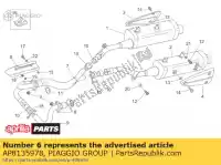 AP8135978, Piaggio Group, Couvercle de tuyaux d'échappement aprilia  pegaso 650 1997 1998 1999 2000 2001 2002 2003 2004, Nouveau