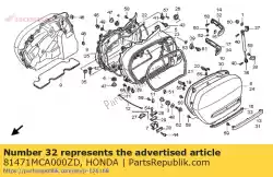 Aquí puede pedir no hay descripción disponible en este momento de Honda , con el número de pieza 81471MCA000ZD: