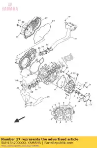 yamaha 5UH154200000 gruppo coperchio carter 2 - Il fondo