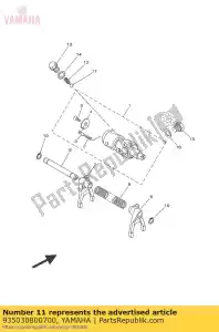 yamaha 935030800700 balle - La partie au fond