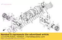 13101MCA000, Honda, pistão, r. (padrão) honda  gl 1800 2001 2002 2003 2004 2005 2006 2007 2008 2009 2010 2012 2013 2017, Novo