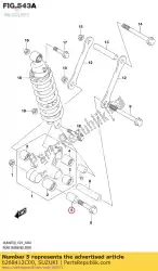 Here you can order the spacer,rcl,fr. From Suzuki, with part number 6268412C00: