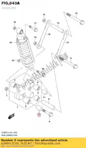 Suzuki 6268412C00 spacer,rcl,fr. - Bottom side