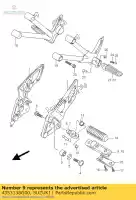 4353138G00, Suzuki, bar, footr.r suzuki gsf bandit u  sua su ua sa a s gsf650nsnasa 650 , Nowy