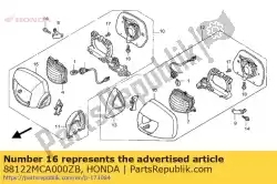 Qui puoi ordinare alloggio, l. * nh1z * da Honda , con numero parte 88122MCA000ZB: