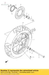 Here you can order the axle,front from Suzuki, with part number 5471121F00: