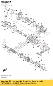 suzuki 2477101810 logement, lecteur s - La partie au fond