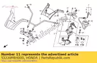 53230MEH000, Honda, ponte, topo da forquilha honda nsa dn01 a nsa700a 700 , Novo