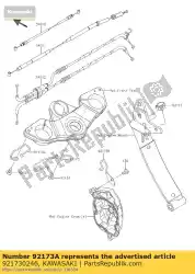 Aquí puede pedir abrazadera, cable de embrague zx1000gbf de Kawasaki , con el número de pieza 921730246: