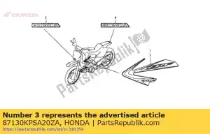 Honda 87130KPSA20ZA marque (honda) * type2 * - La partie au fond