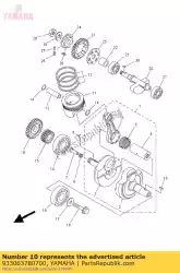 Tutaj możesz zamówić ? O? Ysko od Yamaha , z numerem części 933063780700: